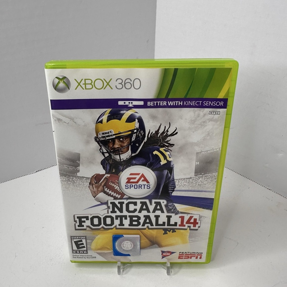 NCAA Football 14 Microsoft Xbox 360 Video Game EA Sports Kinect NTSC-U/C E Rated